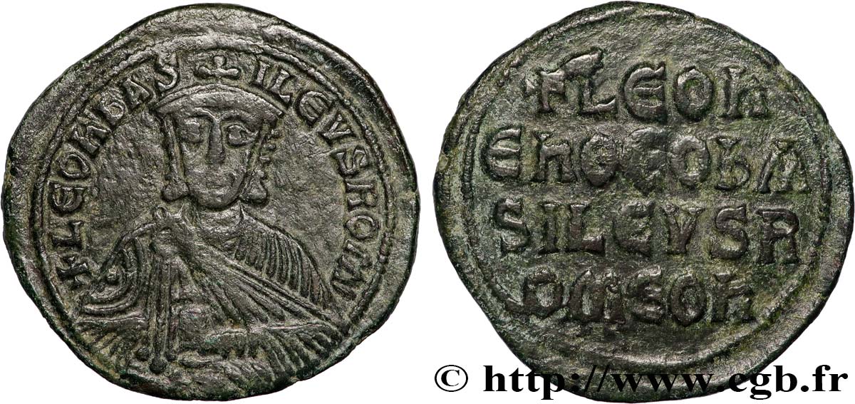 LEO VI THE WISE Follis XF