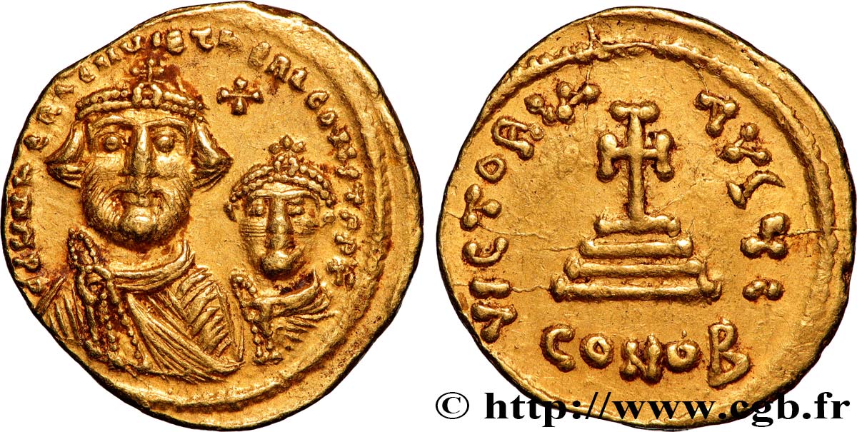 HERACLIUS and HERACLIUS CONSTANTINE Solidus AU