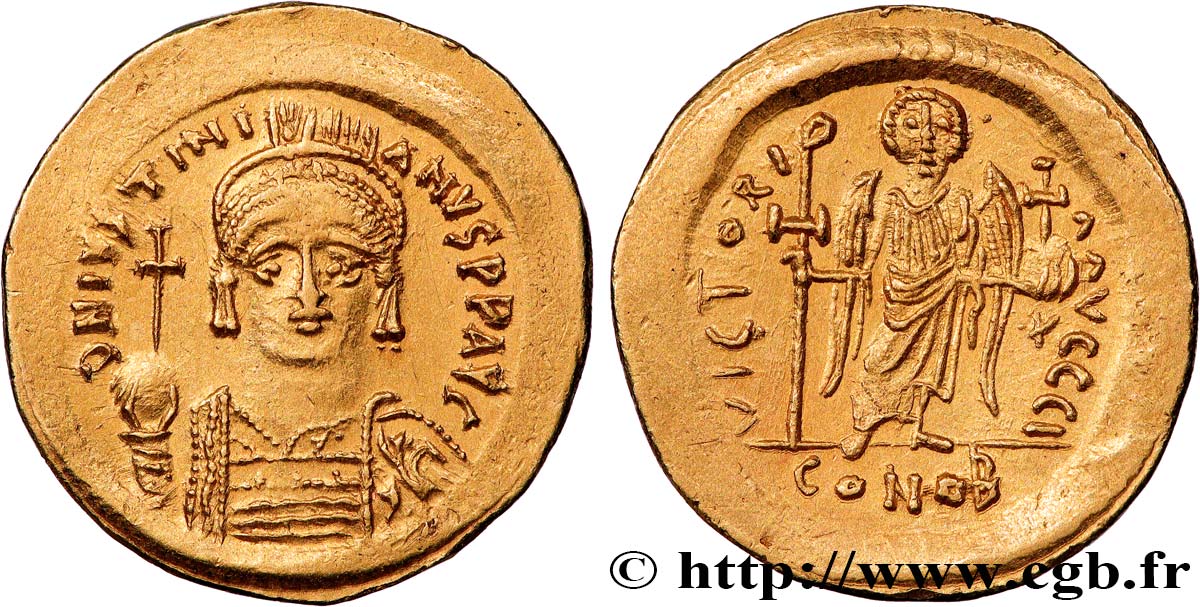 JUSTINIAN I Solidus AU/MS