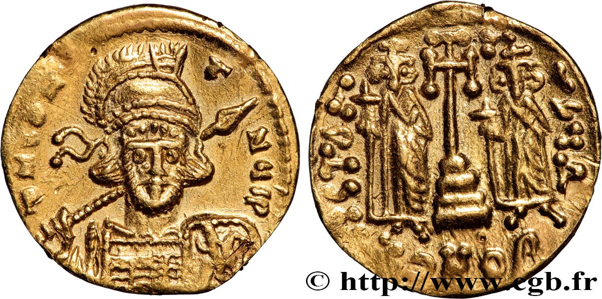 CONSTANTIN IV, HÉRACLIUS et TIBÈRE Solidus SUP