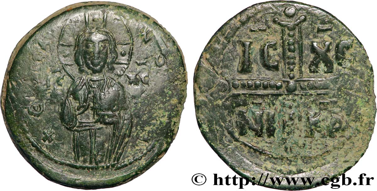 MICHEL IV THE PAPHLAGONIAN Follis AU/XF