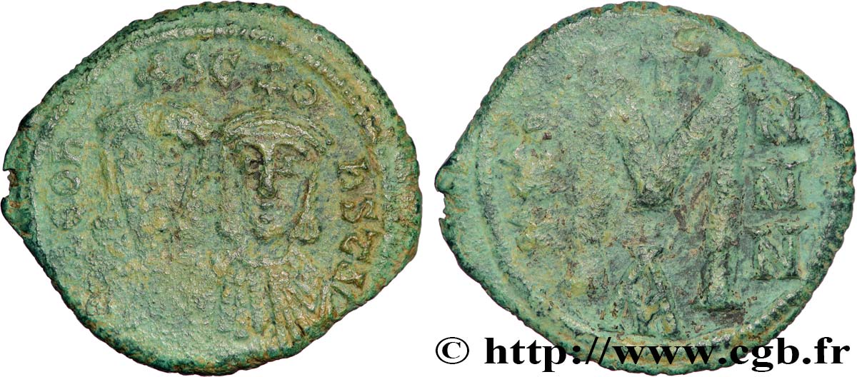 LEO III and CONSTANTINE V Follis XF