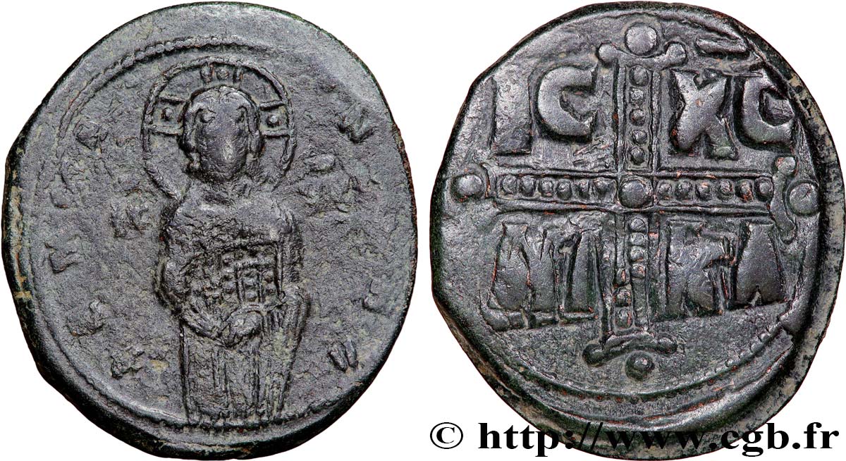 MICHEL IV THE PAPHLAGONIAN Follis XF