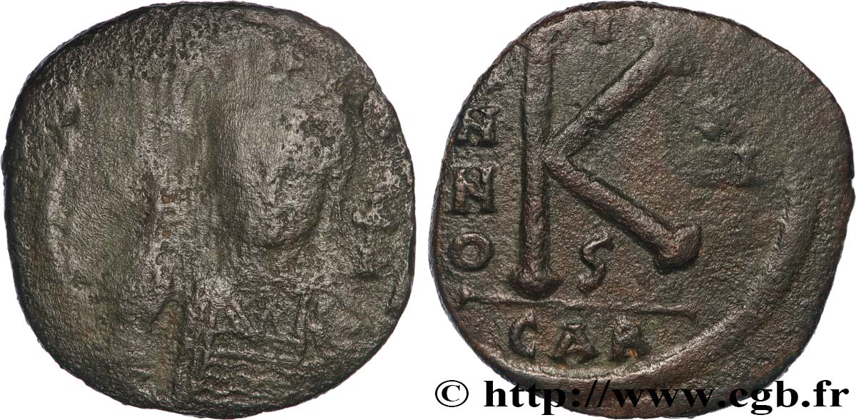 JUSTINIAN I Demi-follis VF/XF