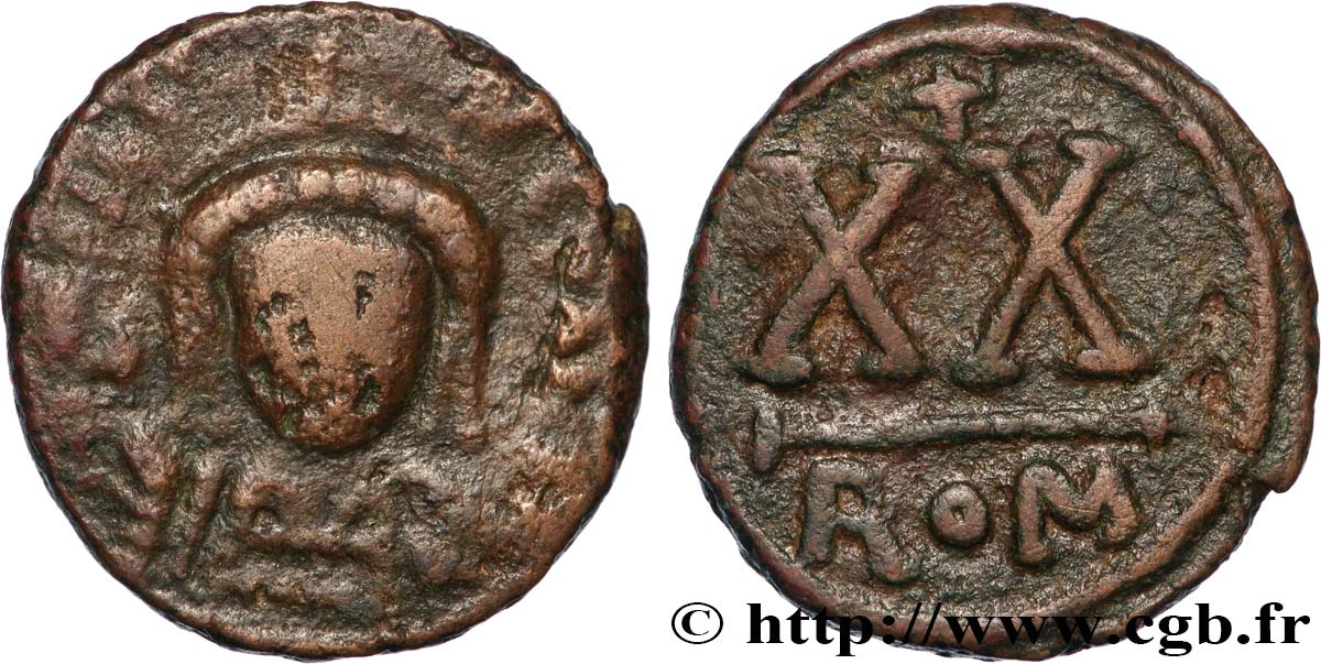 TIBERIUS II CONSTANTINE Demi-follis VF/XF