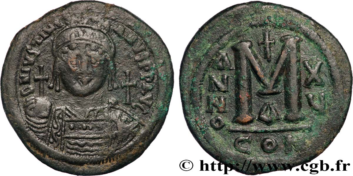 JUSTINIAN I Follis AU