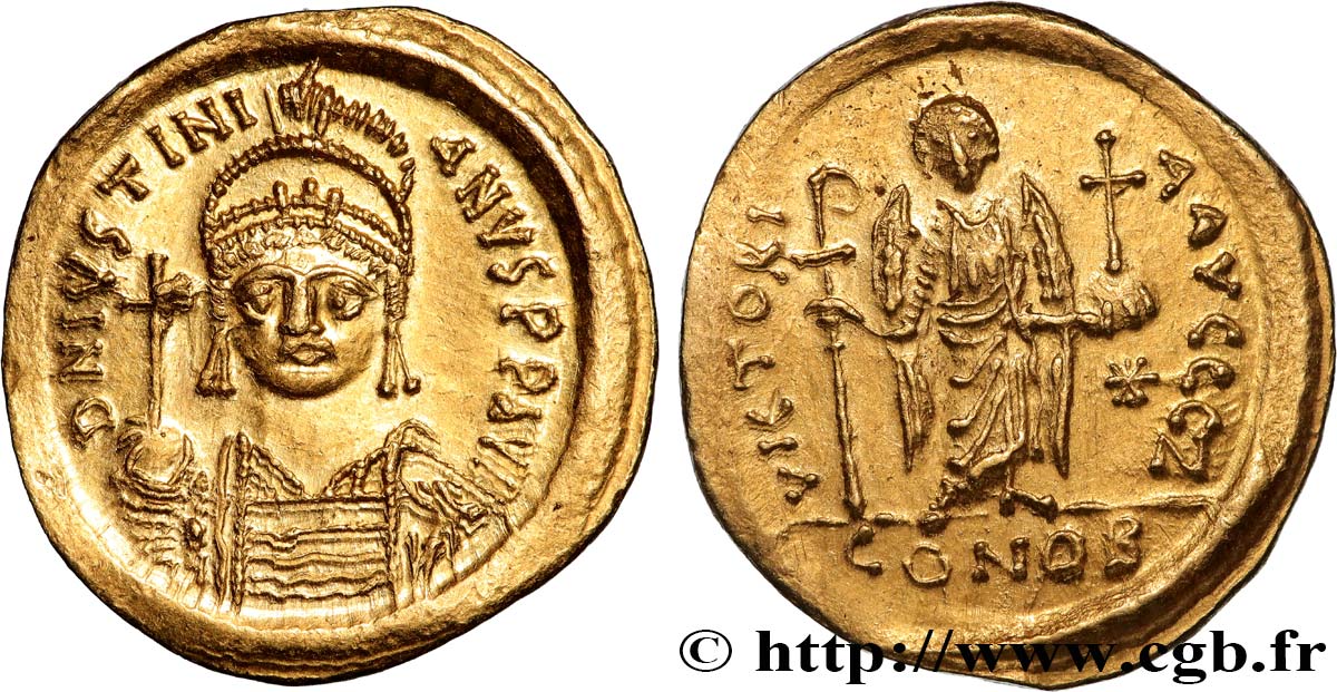 JUSTINIANUS I Solidus VZ