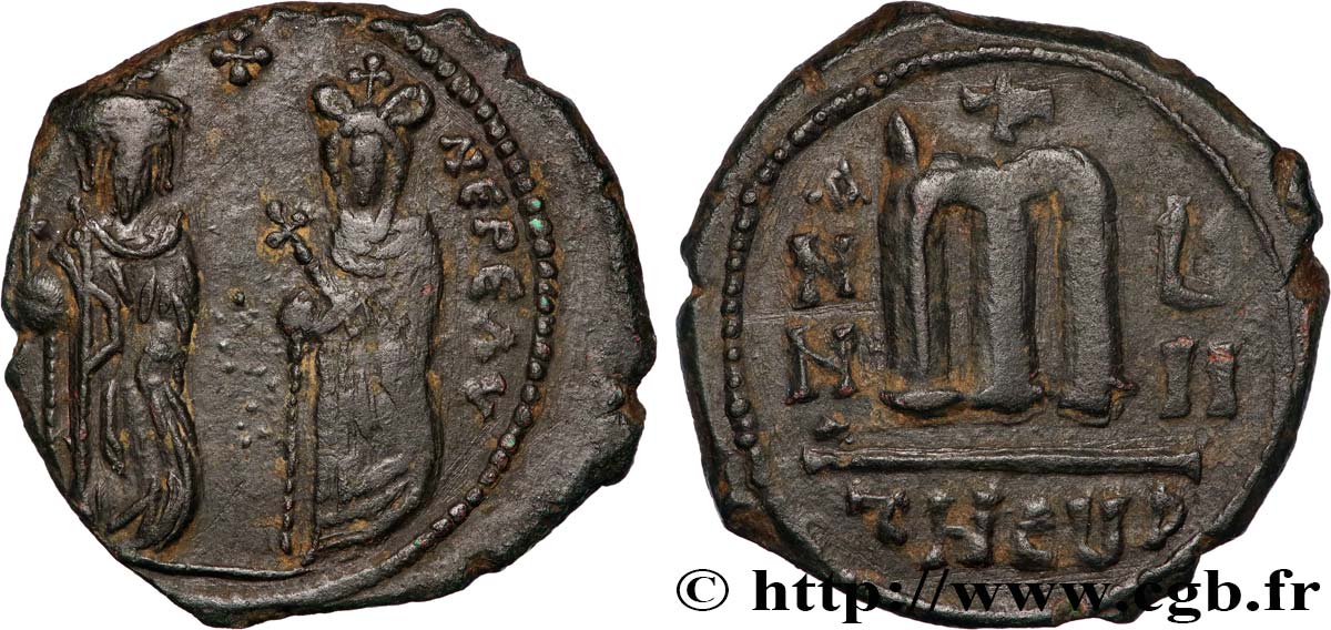 PHOCAS et LÉONTIA Follis XF