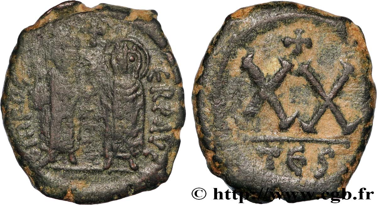 PHOCAS et LÉONTIA Demi-follis VF/XF