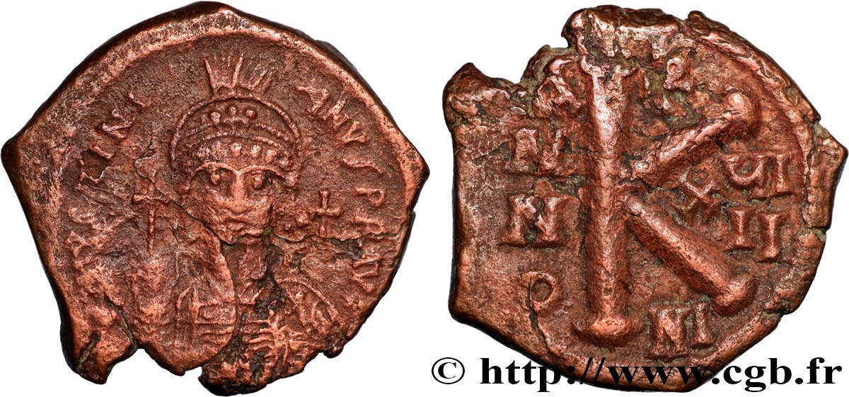 JUSTINIAN I Demi-follis XF