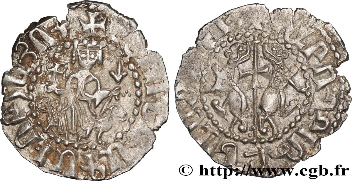 CILICIA - KINGDOM OF ARMENIA - LEO I King of Armenia Tram d argent XF