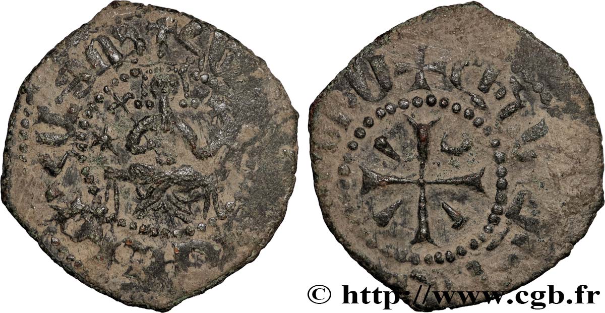 CILICIA - KINGDOM OF ARMENIA - HETHUM I Cardez de cuivre VF