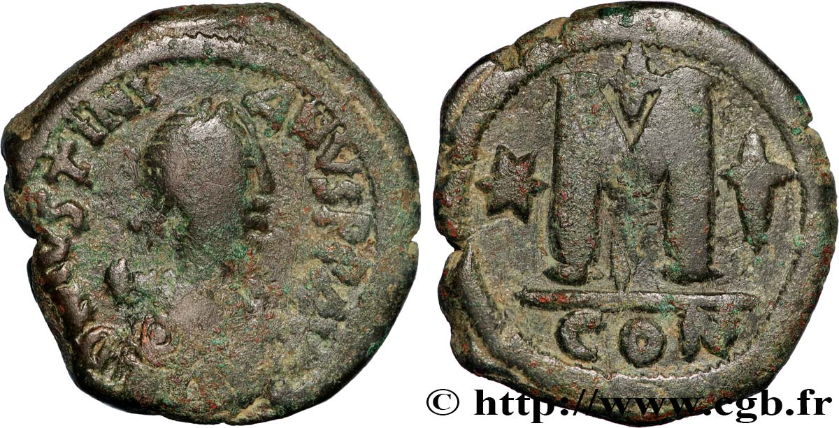 JUSTINIANUS I Follis fSS/SS