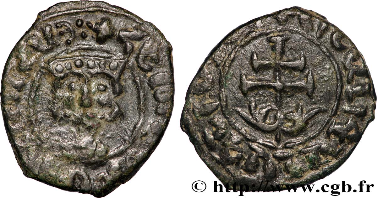 CILICIA - KINGDOM OF ARMENIA - LEO I King of Armenia Tank ou obole de bronze VF/XF