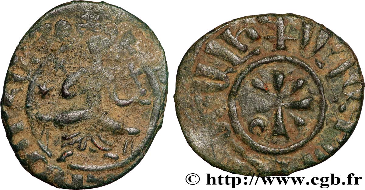 CILICIA - KINGDOM OF ARMENIA - HETHUM II Cardez de cuivre VF