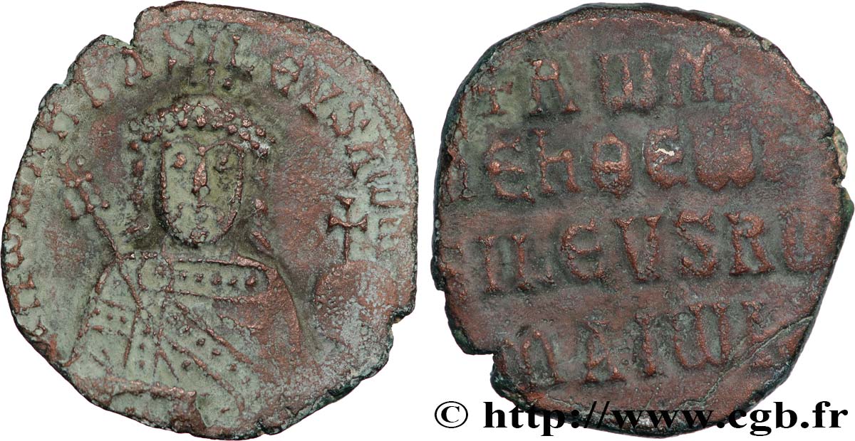 ROMANUS I LACAPENUS Follis XF/VF