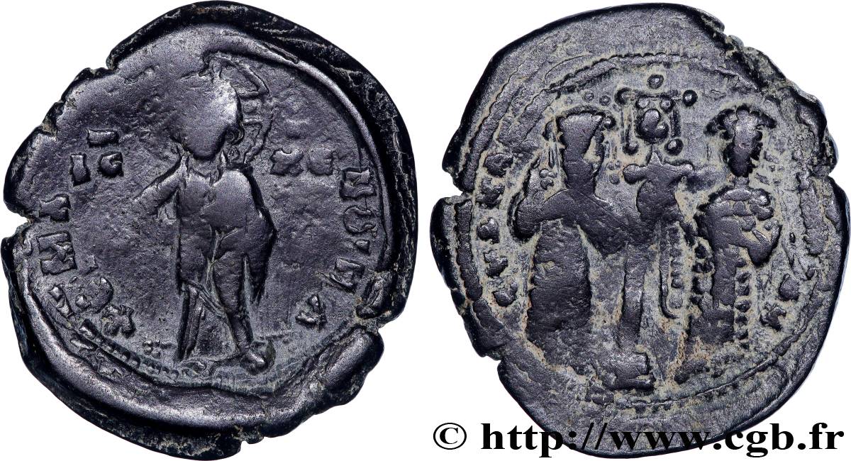 CONSTANTINE X DUCAS and EUDOCIA Follis VF