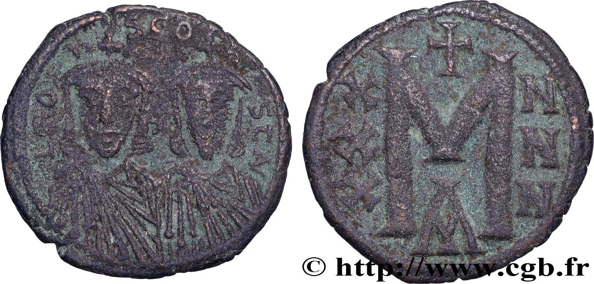 LÉON III et CONSTANTIN V Follis TB+