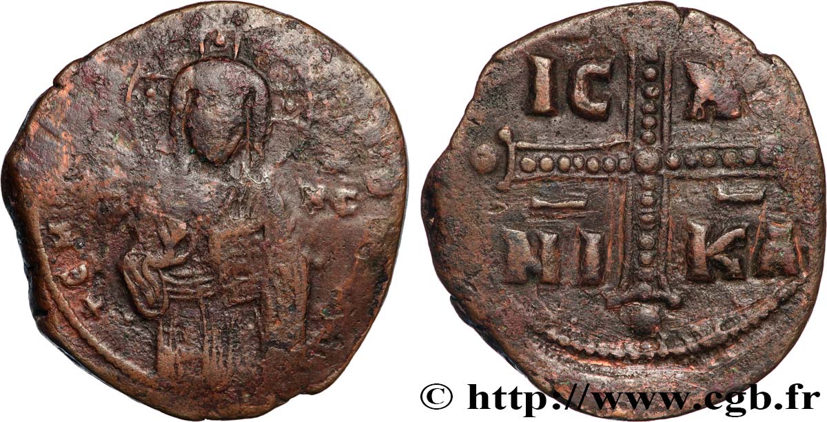 MICHEL IV DIE PAPHLAGONIEN Follis S/SS