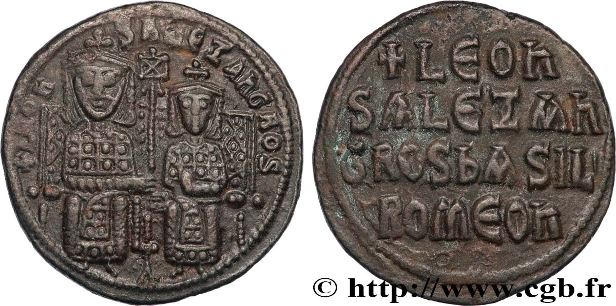 LEO VI IL SAGGIO e ALESSANDRO Follis q.SPL