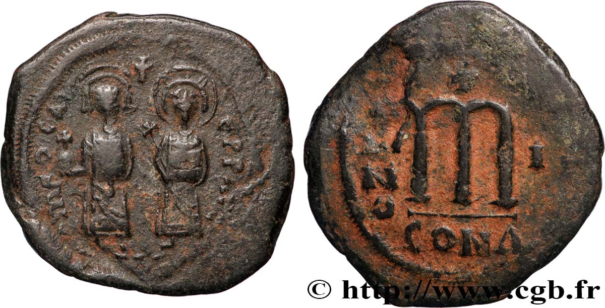 PHOCAS et LÉONTIA Follis VF