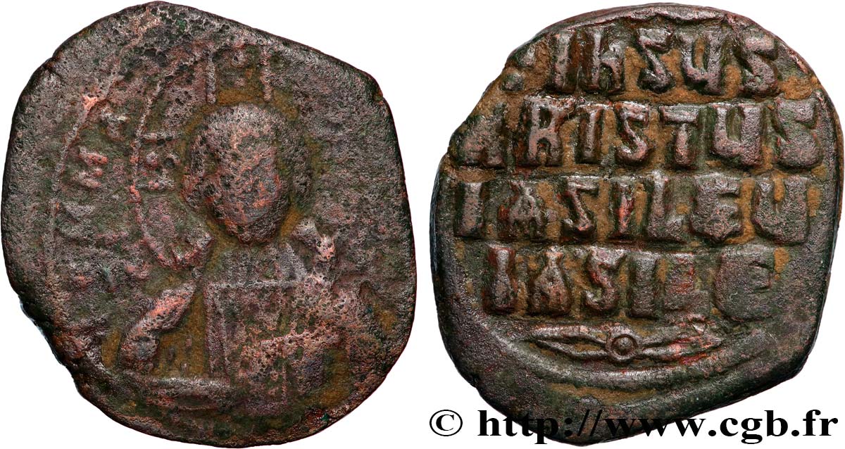 BASILIOS DER MAKEDONER II und CONSTANTINUS VIII Follis S/SS