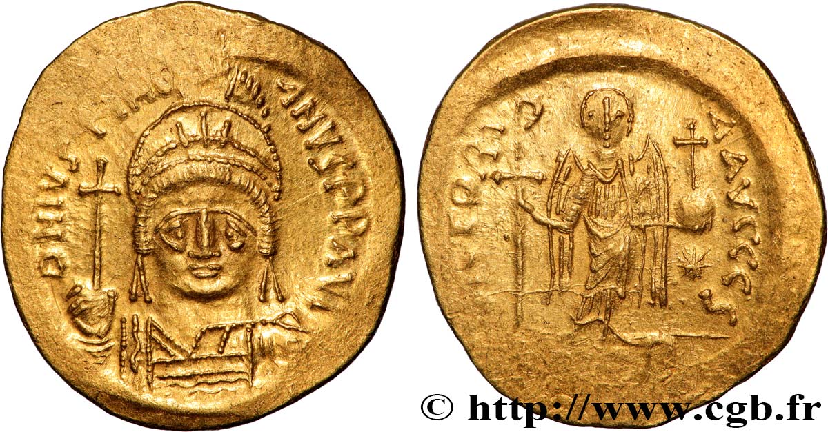 GIUSTINIANO I Solidus  q.SPL