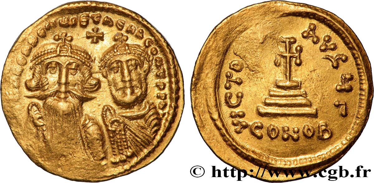 HERACLIUS und HERACLIUS CONSTANTINUS Solidus VZ