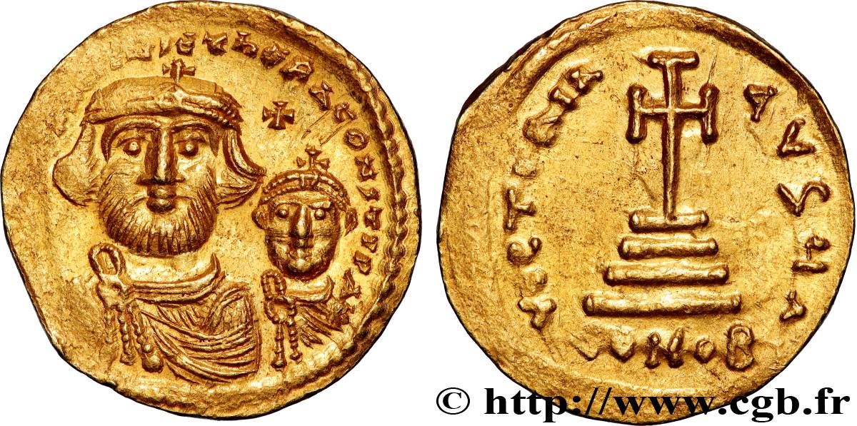 HERACLIUS und HERACLIUS CONSTANTINUS Solidus VZ/fVZ