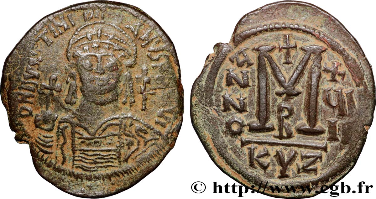 JUSTINIAN I Follis XF/AU