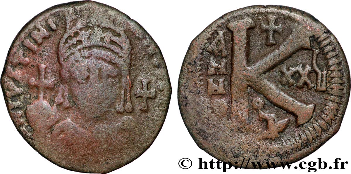 JUSTINIANO I Demi-follis BC+