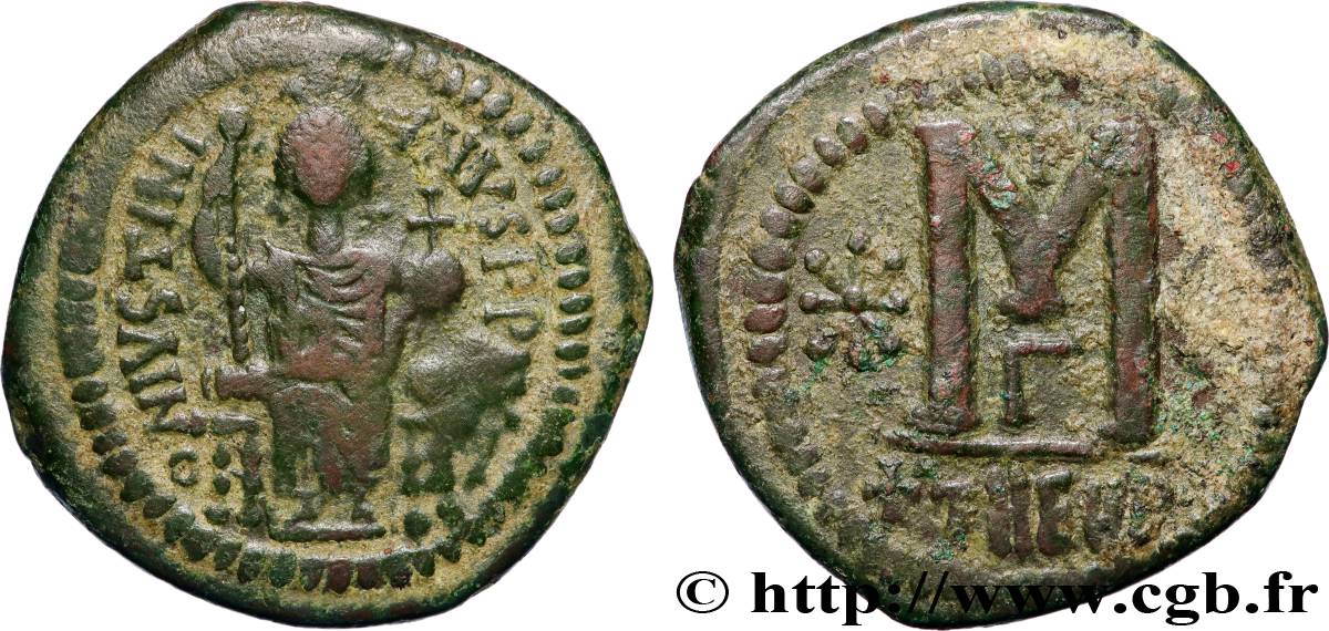 JUSTINIANUS I Follis SS