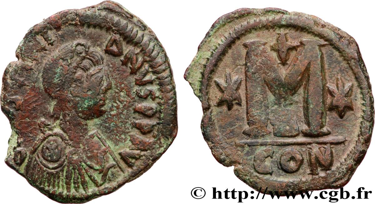 JUSTINIAN I Follis XF