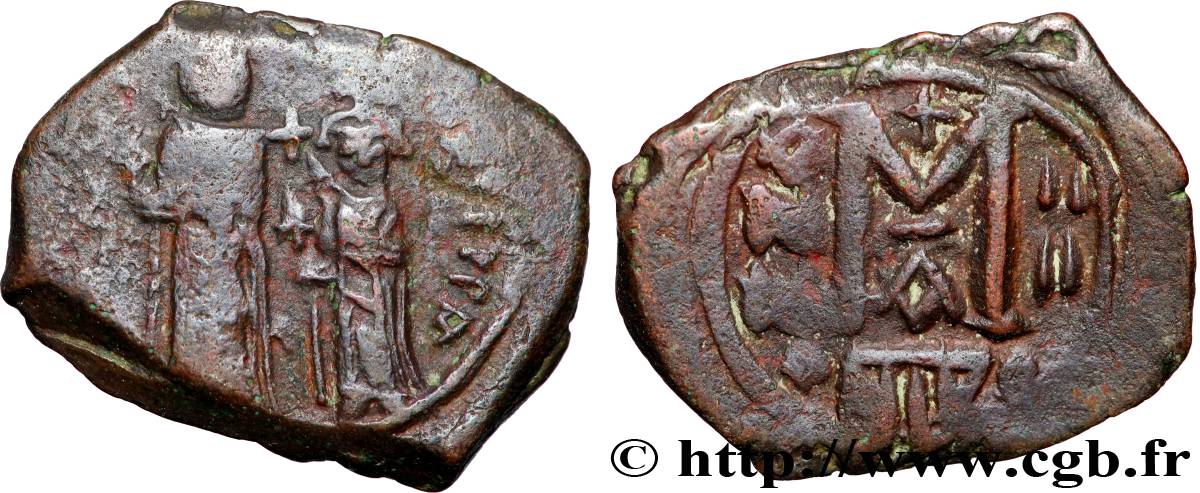 HERACLIUS and HERACLIUS CONSTANTINE Follis VF