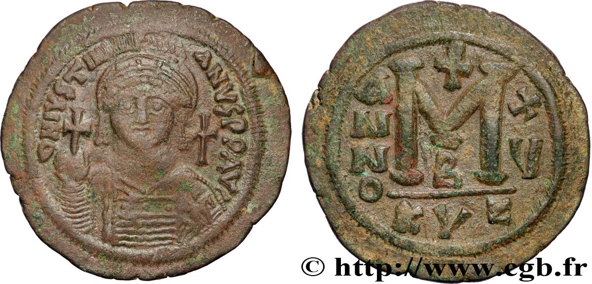 JUSTINIANUS I Follis SS