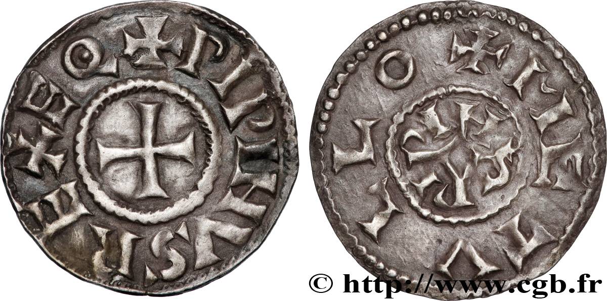 PÉPIN II D AQUITAINE Denier SPL