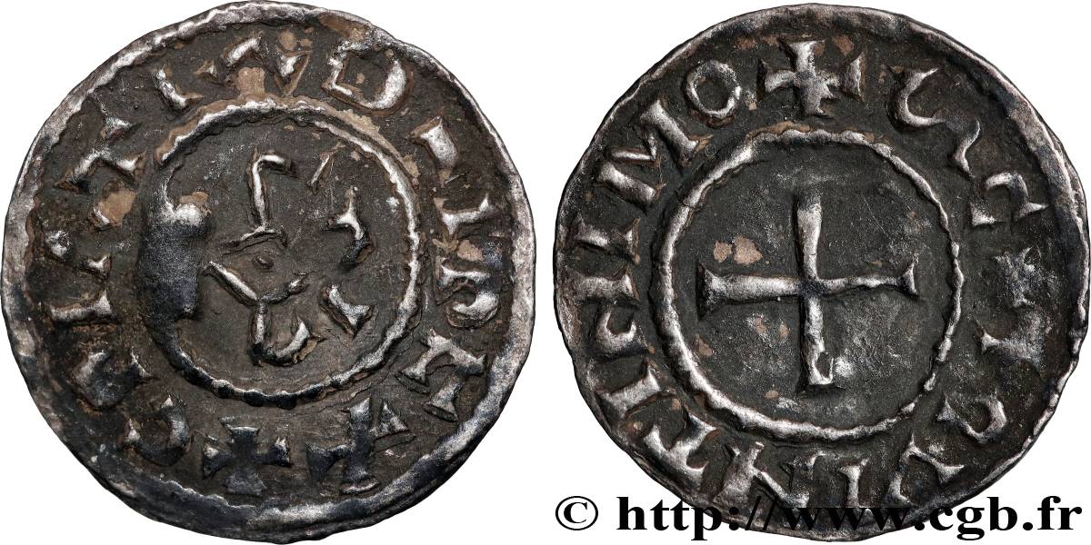 CHARLES THE BALD Obole XF