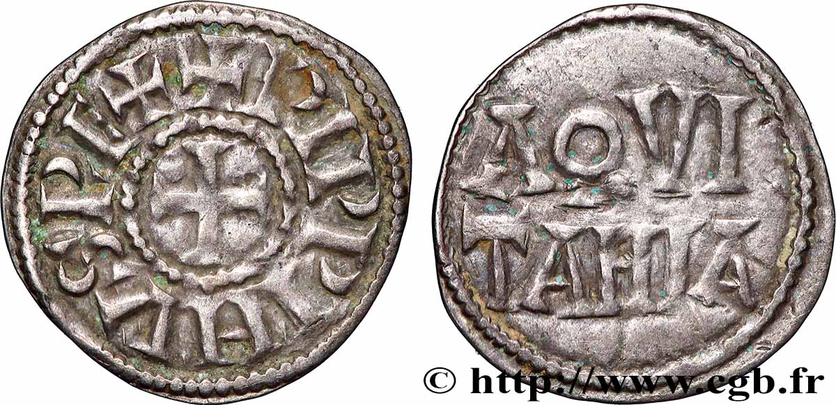 PÉPIN II D AQUITAINE Obole AU