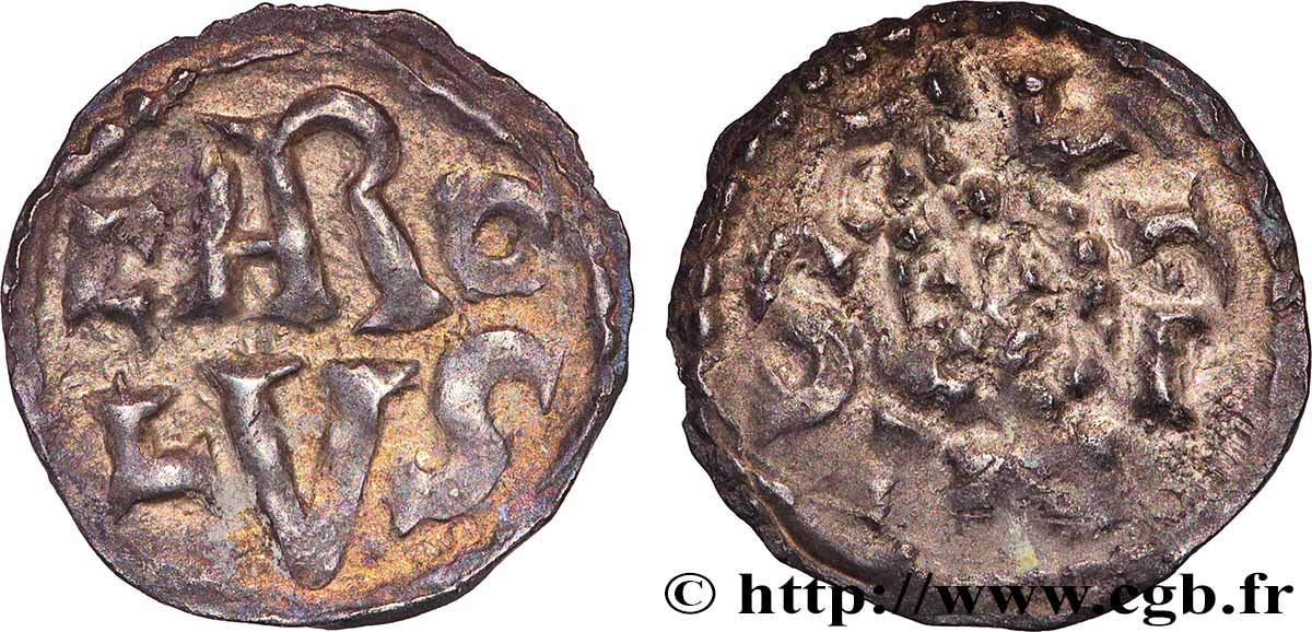 CHARLES Ier DIT &nbsp;CHARLEMAGNE&nbsp; Denier TTB