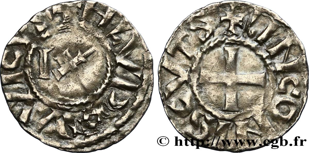 LOUIS IV - IMMOBILIZED COINAGE Denier VF/XF