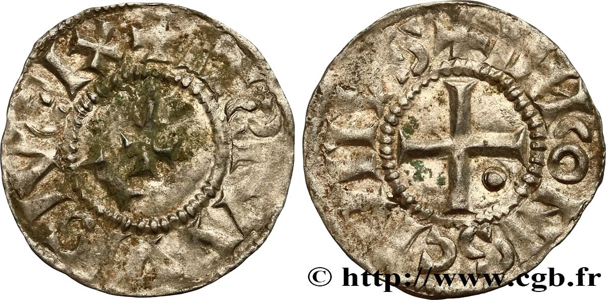 LOUIS IV - IMMOBILIZED COINAGE Denier XF