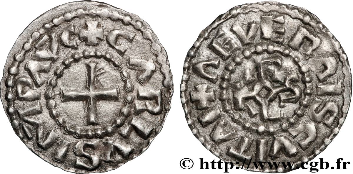 CHARLES THE BALD AND COINAGE IN HIS NAME Obole AU