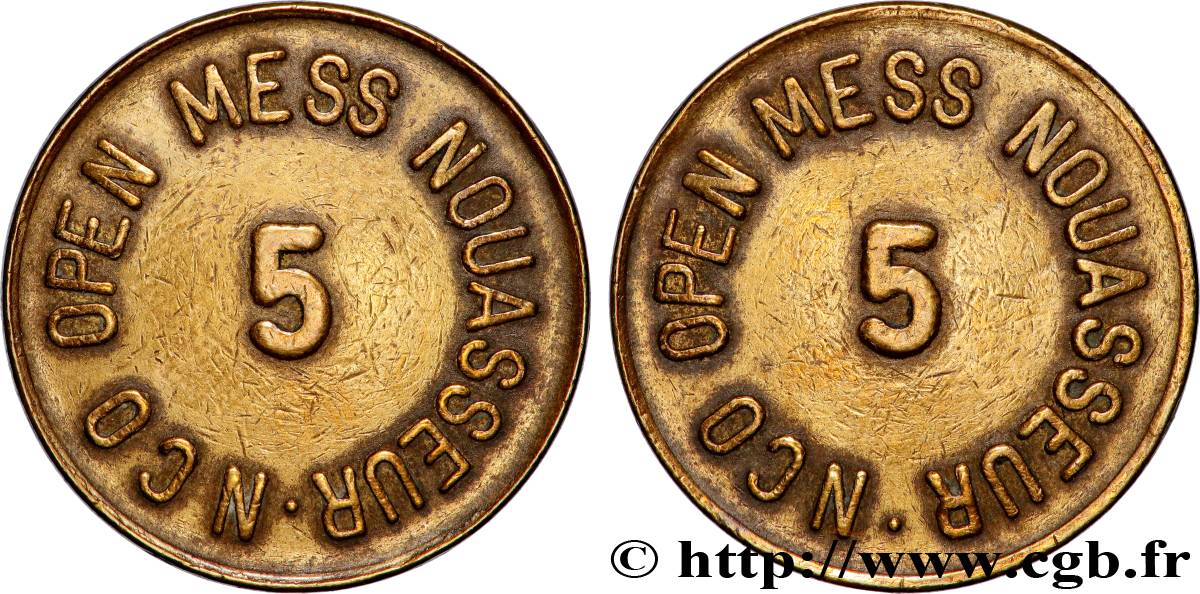 MOROCCO 5 Cents Armées des États-Unis au Maroc n.d.  XF 