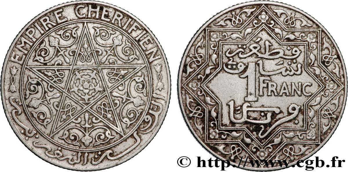MAROCCO 1 Franc Empire Chérifien - Maroc N.D. Paris BB 
