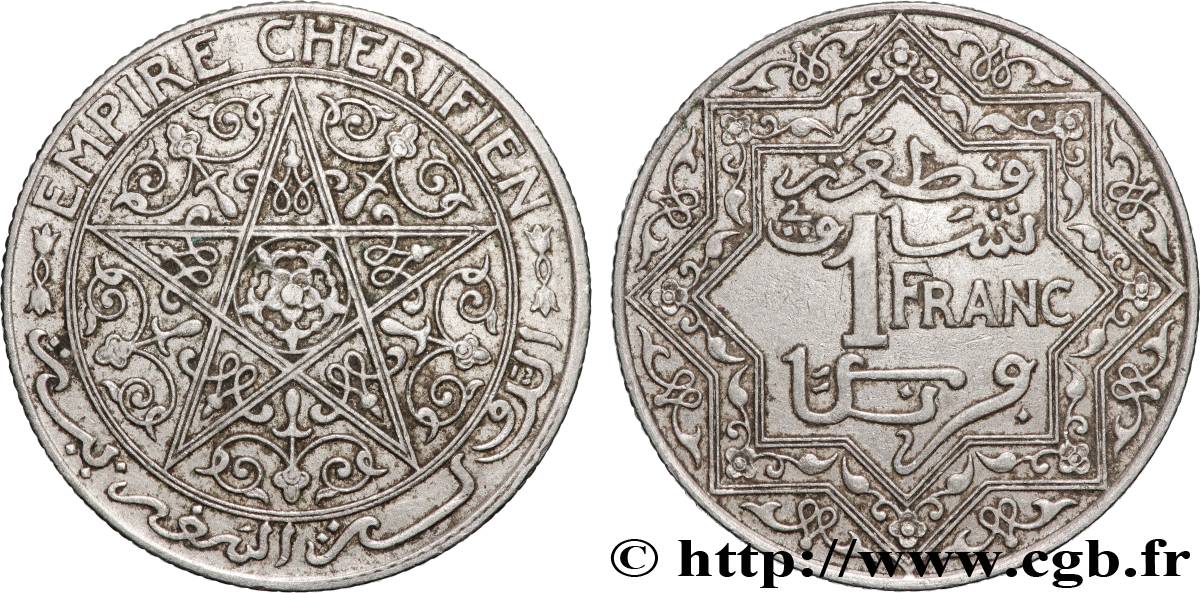 MAROCCO 1 Franc Empire Chérifien - Maroc N.D. Paris BB 