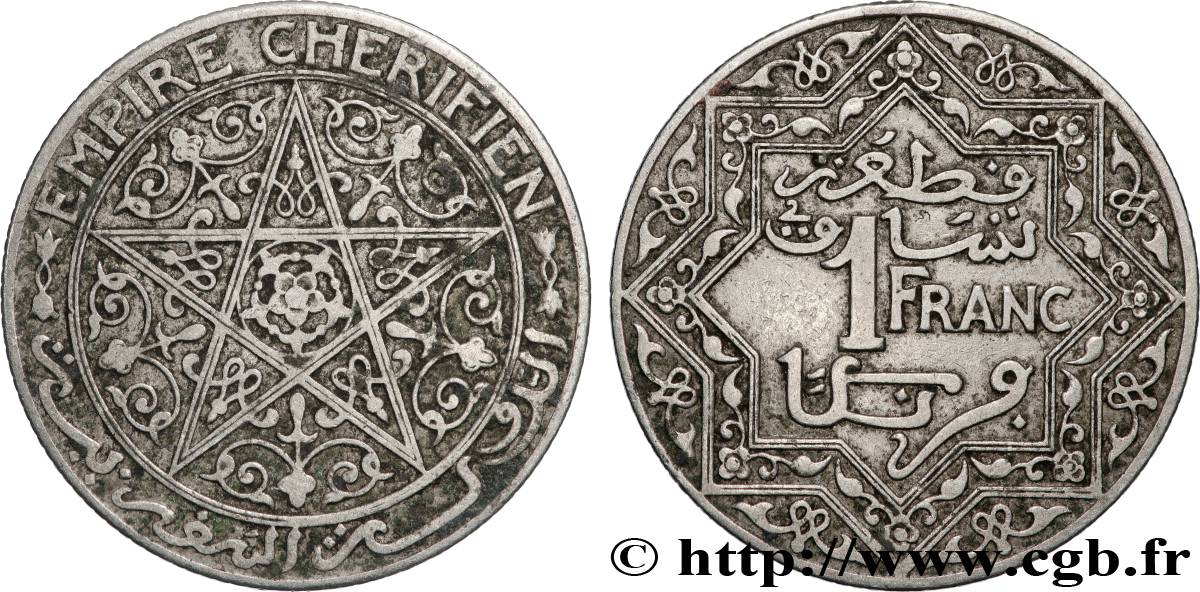 MAROC 1 Franc Empire Chérifien - Maroc N.D. Paris TTB 
