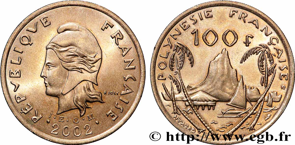 POLYNÉSIE FRANÇAISE 100 Francs I.E.O.M. 2002 Paris SPL 