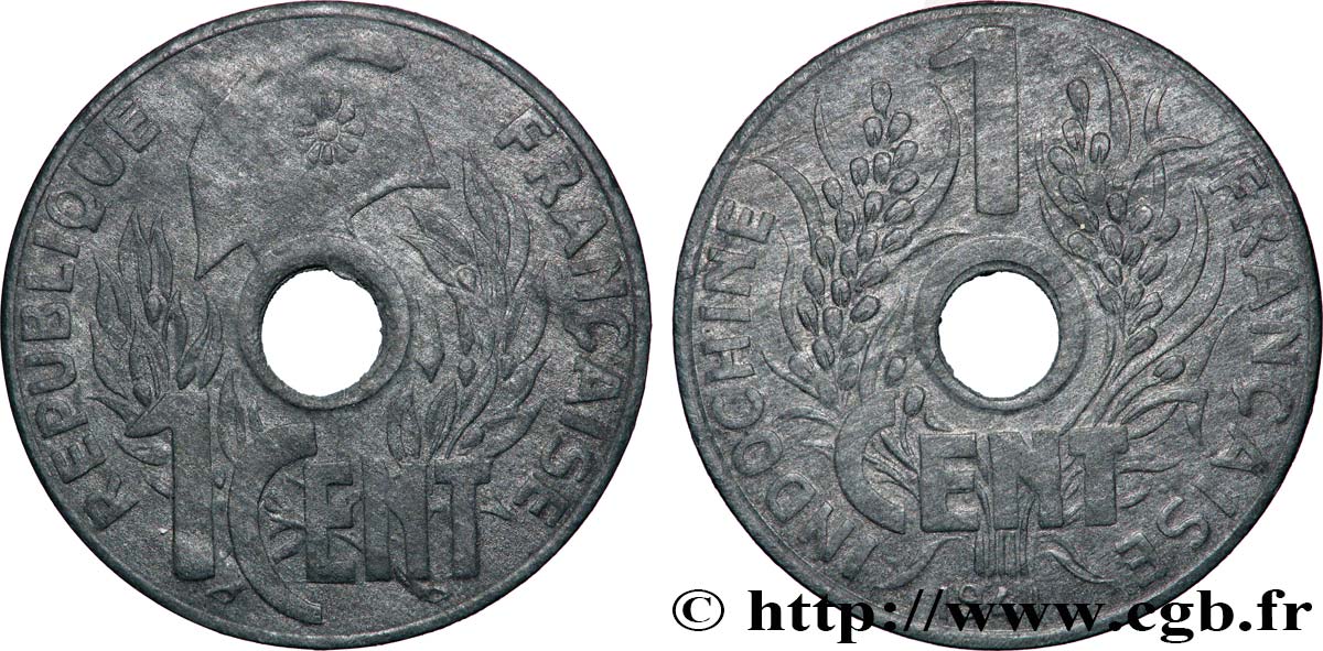 FRENCH INDOCHINA 1 Centième variété frappe médaille 1941 Hanoï XF 