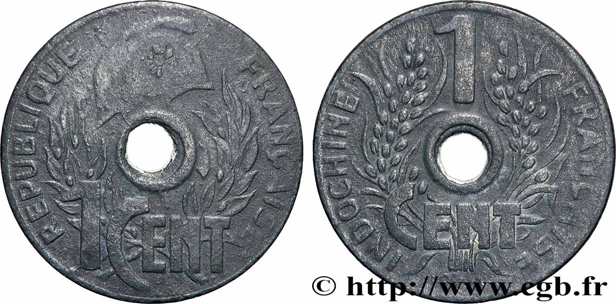 FRENCH INDOCHINA 1 Centième 1940 Hanoï VF 