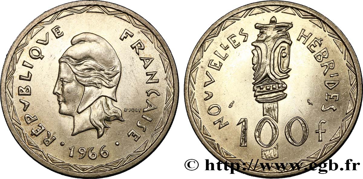 NUOVO EBRIDI (VANUATU dopo1980) 100 Francs 1966 Paris SPL 